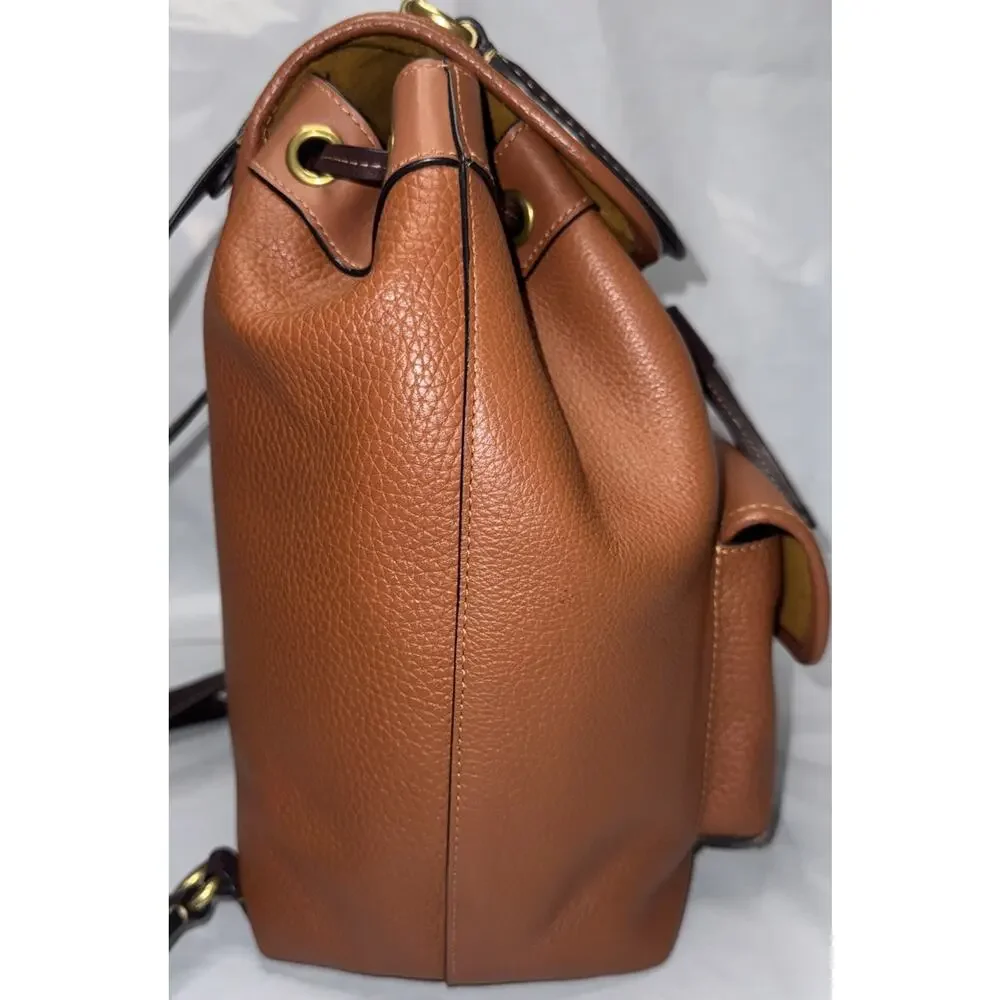 Coach Reloved CS757 B4MBV Riya Backpack In Colorblock Brown Leather - Picture 3 of 16